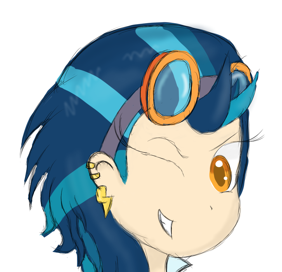 1219079 Safe Artist Mildockart Indigo Zap Equestria Girls Female