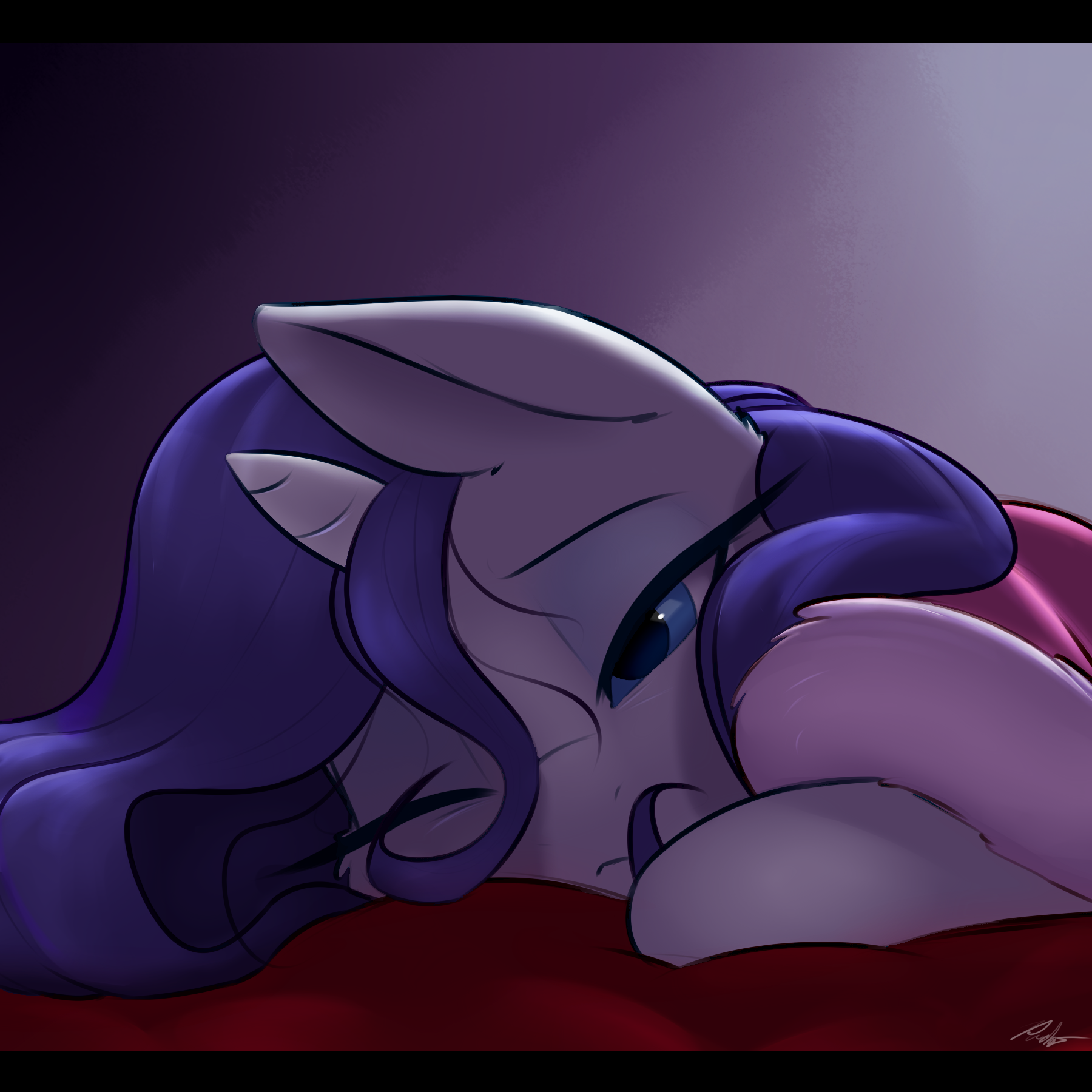 1247590__safe_solo_rarity_one+eye+closed_tired_morning+ponies_robe_artist-colon-captainpudgemuffin