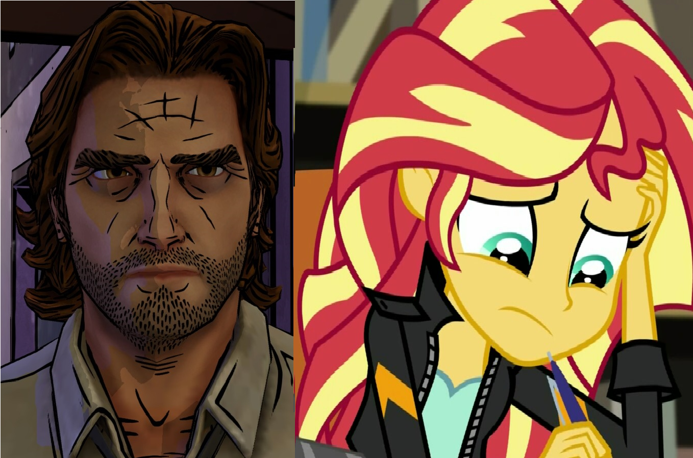 #1245381 - bigby wolf, equestria girls, fables, safe ...