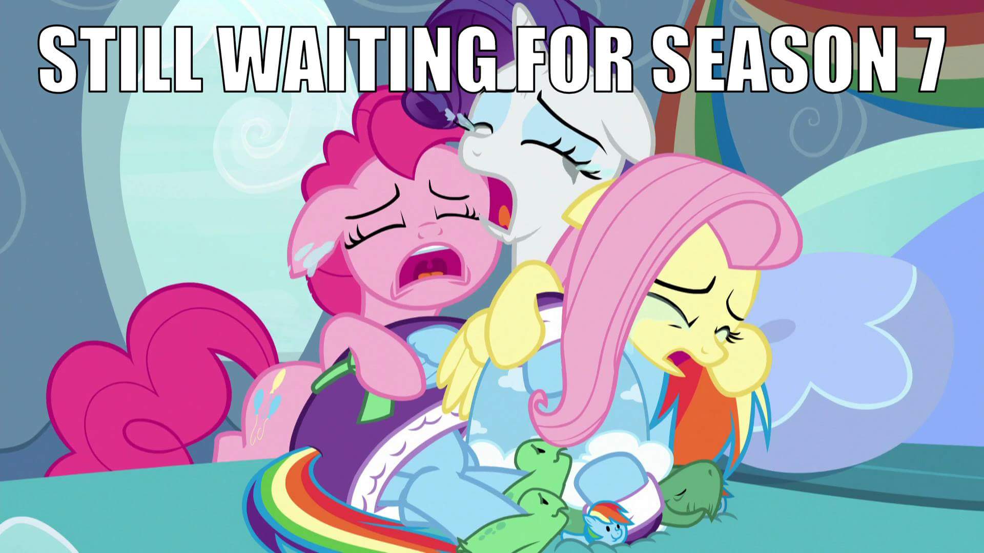 1346735 Safe Edit Edited Screencap Screencap Fluttershy Pinkie Pie Rainbow Dash Rarity 2135