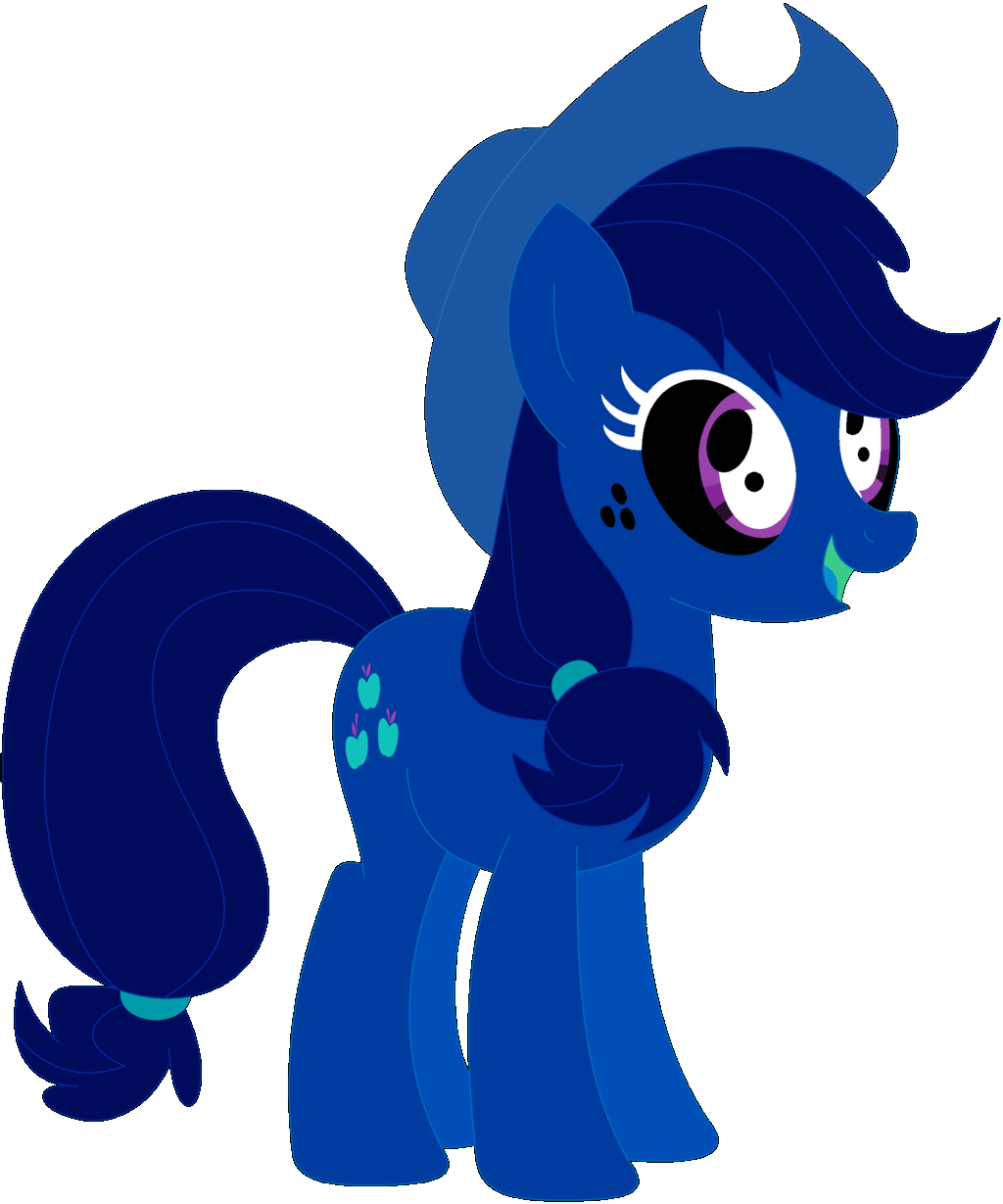 Mlp Applejack Color Inverted #1589606 - safe, artist:ra1nb0wk1tty, applejack, earth pony, pony ...