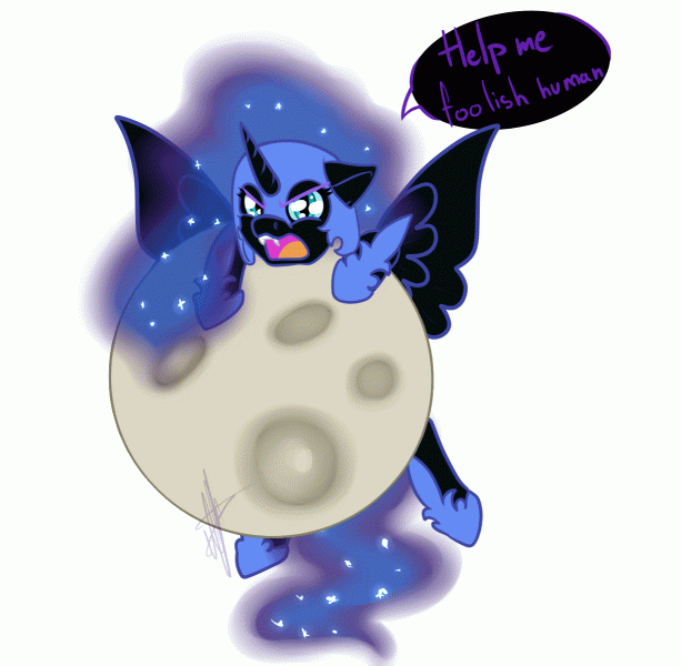 1598213__safe_artist-colon-rimmi1357_nightmare+moon_adorable+distress_alicorn_animated_chibi_cute_gif_hoofy-dash-kicks_human_moon_open+mouth_simple+bac.gif