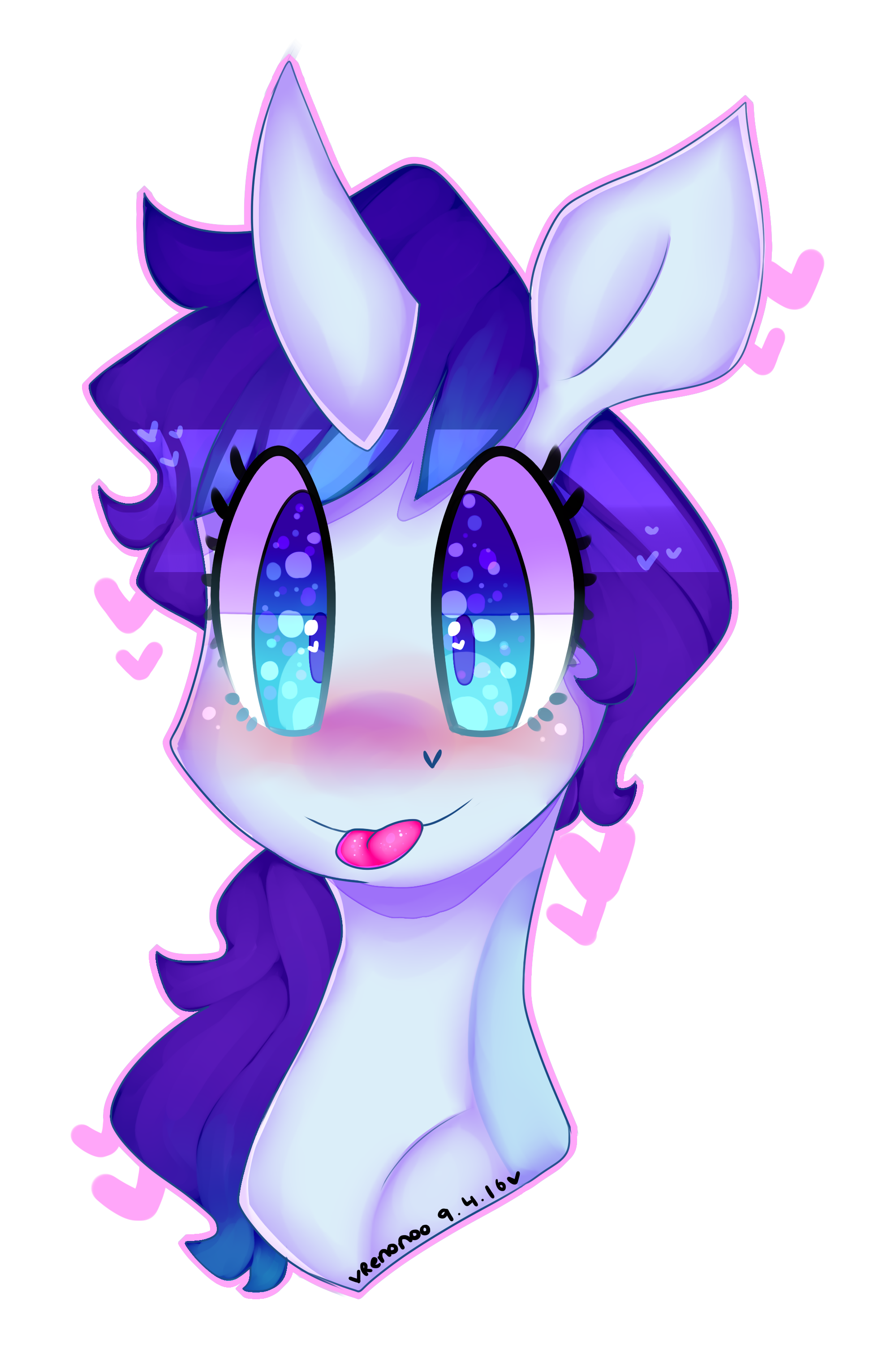 1617032 Safe Artist Bunxl Oc Oc Only Pony Unicorn Heart Eyes