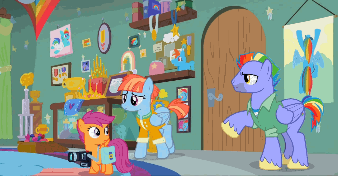 1618496 suggestive, edit, screencap, bow hothoof, rainbow dash