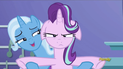https://derpicdn.net/img/view/2017/4/15/1412119__safe_screencap_starlight+glimmer_trixie_all+bottled+up_spoiler-colon-s07e02_animated_cute_diatrixes_discovery+family+logo_floppy+ears_unamused.gif