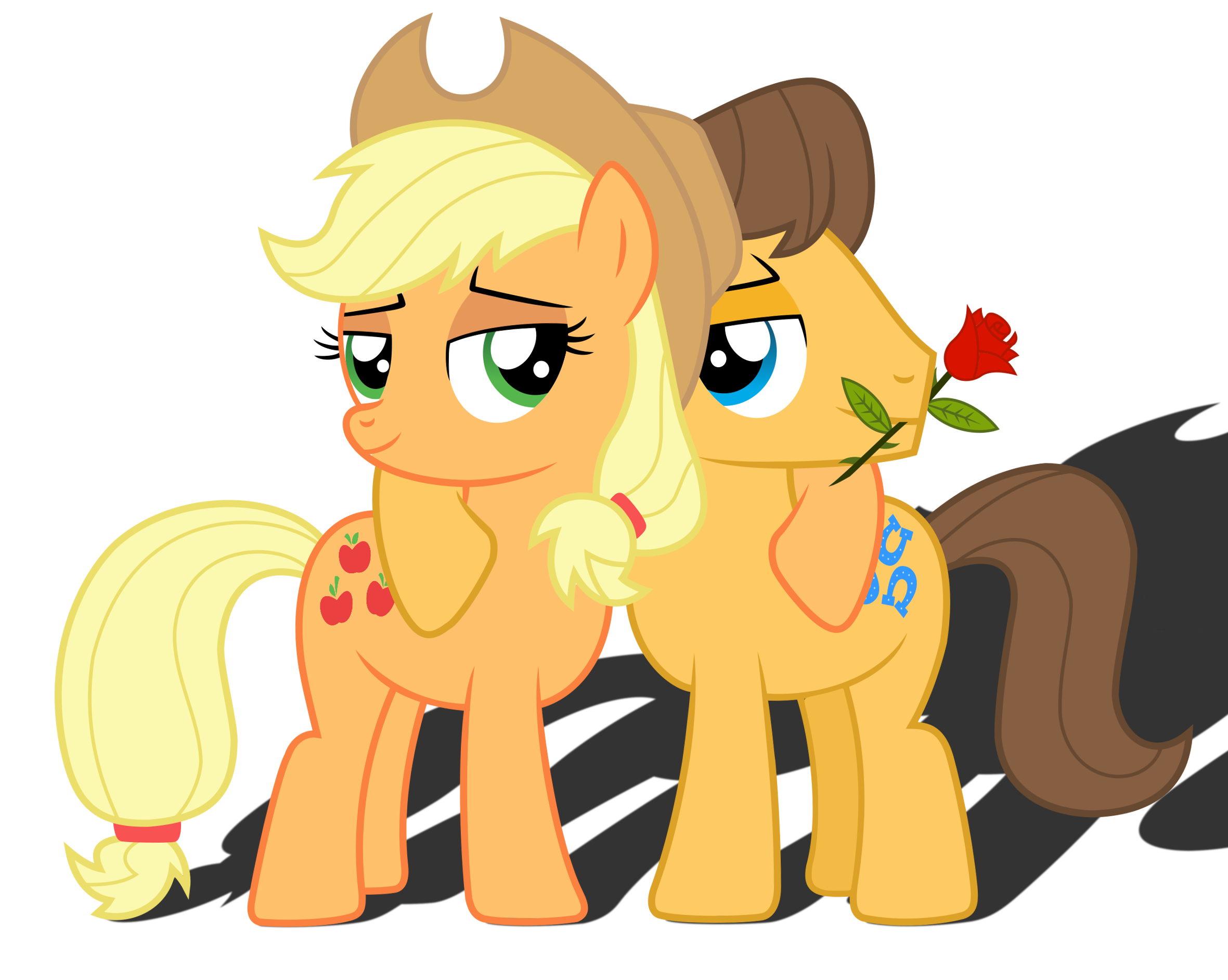my little pony applejack and caramel