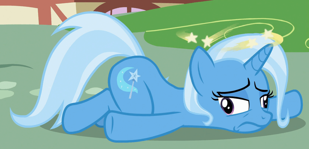 1413536__safe_screencap_trixie_all+bottled+up_spoiler-colon-s07e02_animated_circling+stars_loop. gif (995×481) | My lil pony, My little pony pictures, Pony
