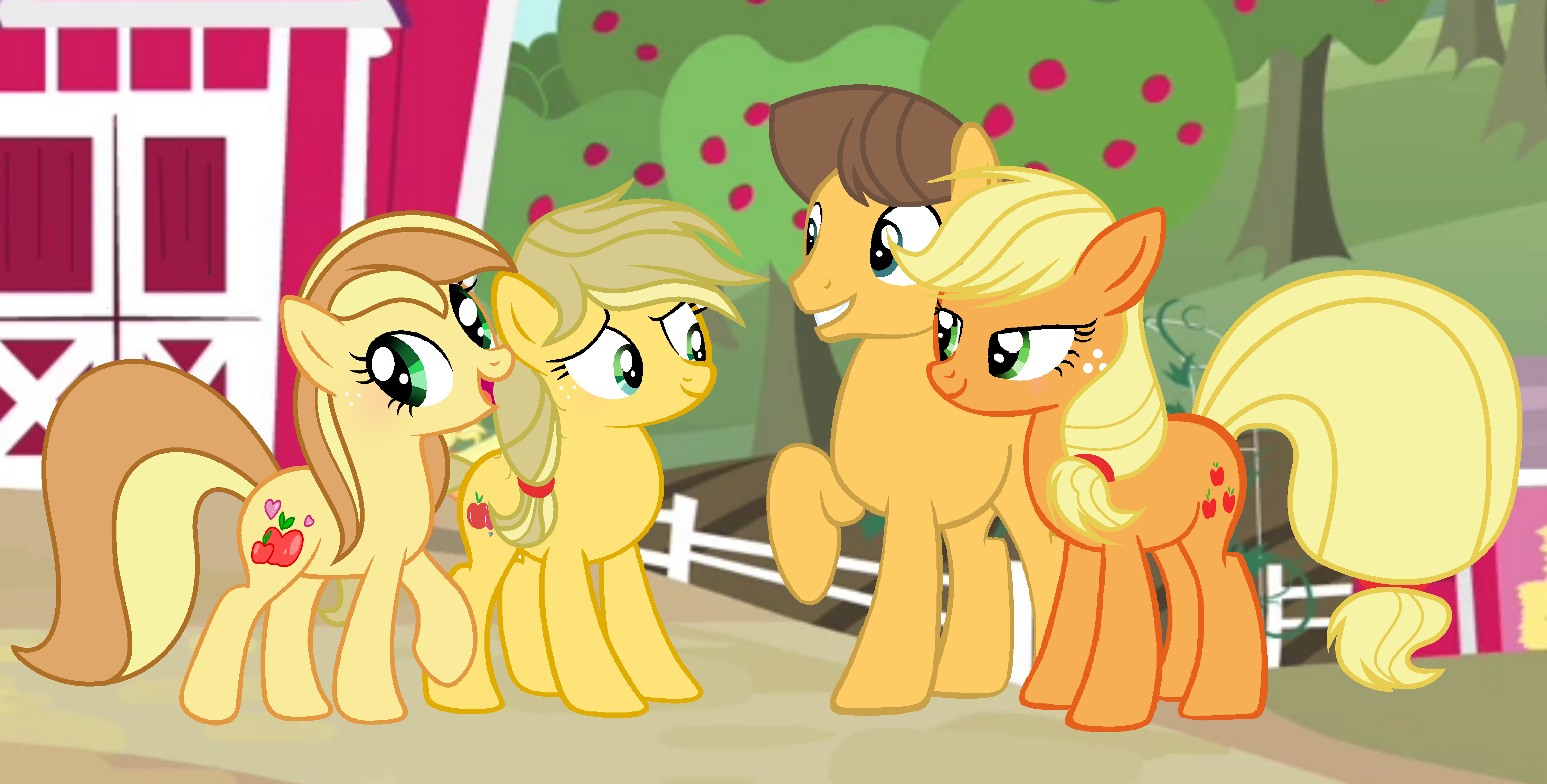 my little pony applejack and caramel