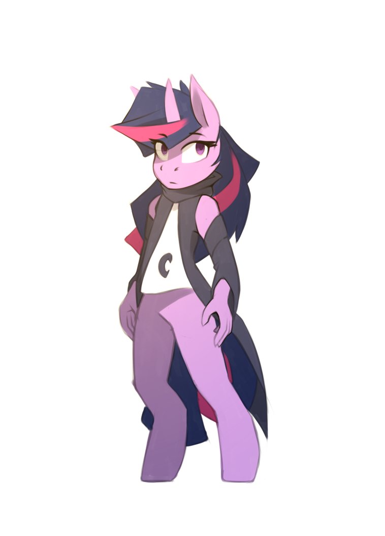  1525733 Safe Artist n thing Twilight Sparkle Anthro Unguligrade 