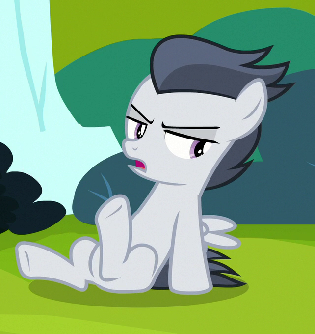 Mlp Scared Rumble #1883158 - safe, screencap, rumble, pegasus, pony, marks and recreation ...