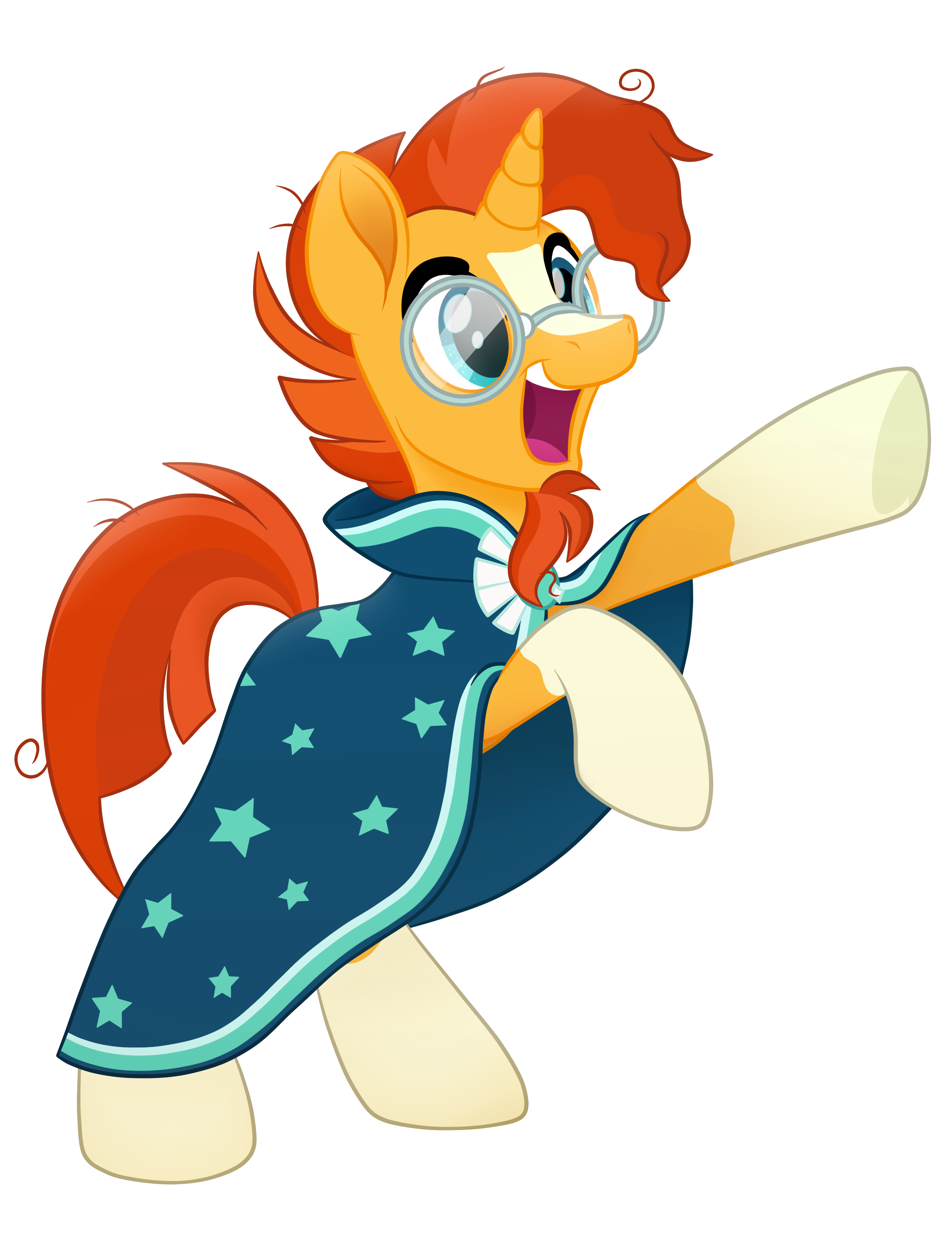1745813 safe, alternate version, artistryuyo, sunburst, pony