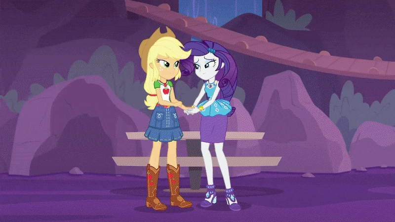 1788545__safe_screencap_applejack_rarity_equestria+girls_rollercoaster+of+friendship_spoiler-colon-eqg+series_adventure+in+the+comments_animated_best+f.gif