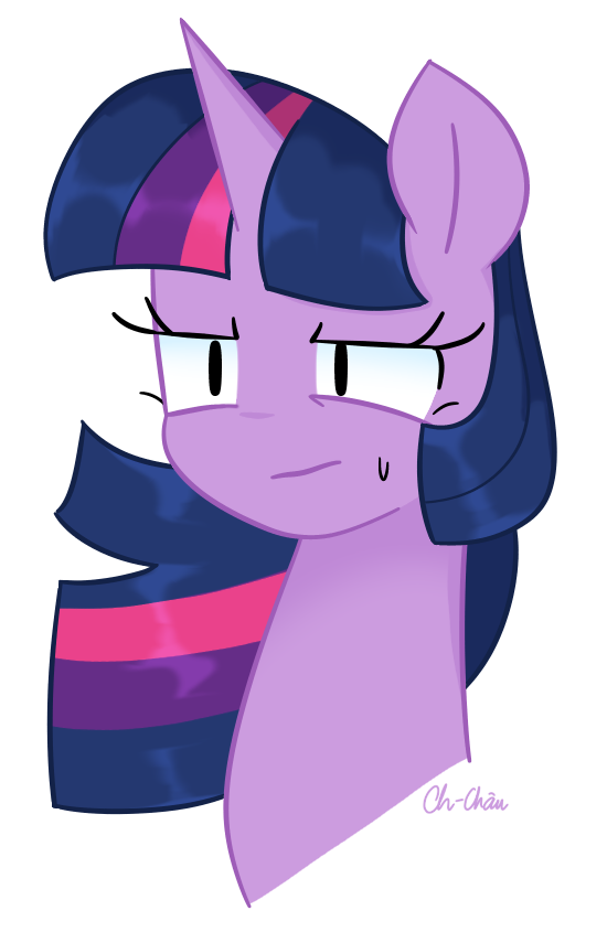 1772010 safe, artistchchau, twilight sparkle, pony, bust, portrait