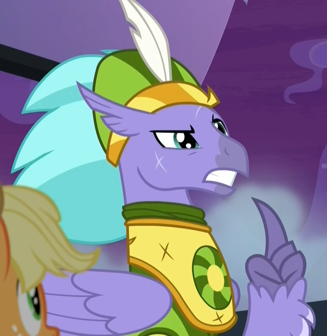 Safe Screencap Applejack Seaspray Classical Hippogriff