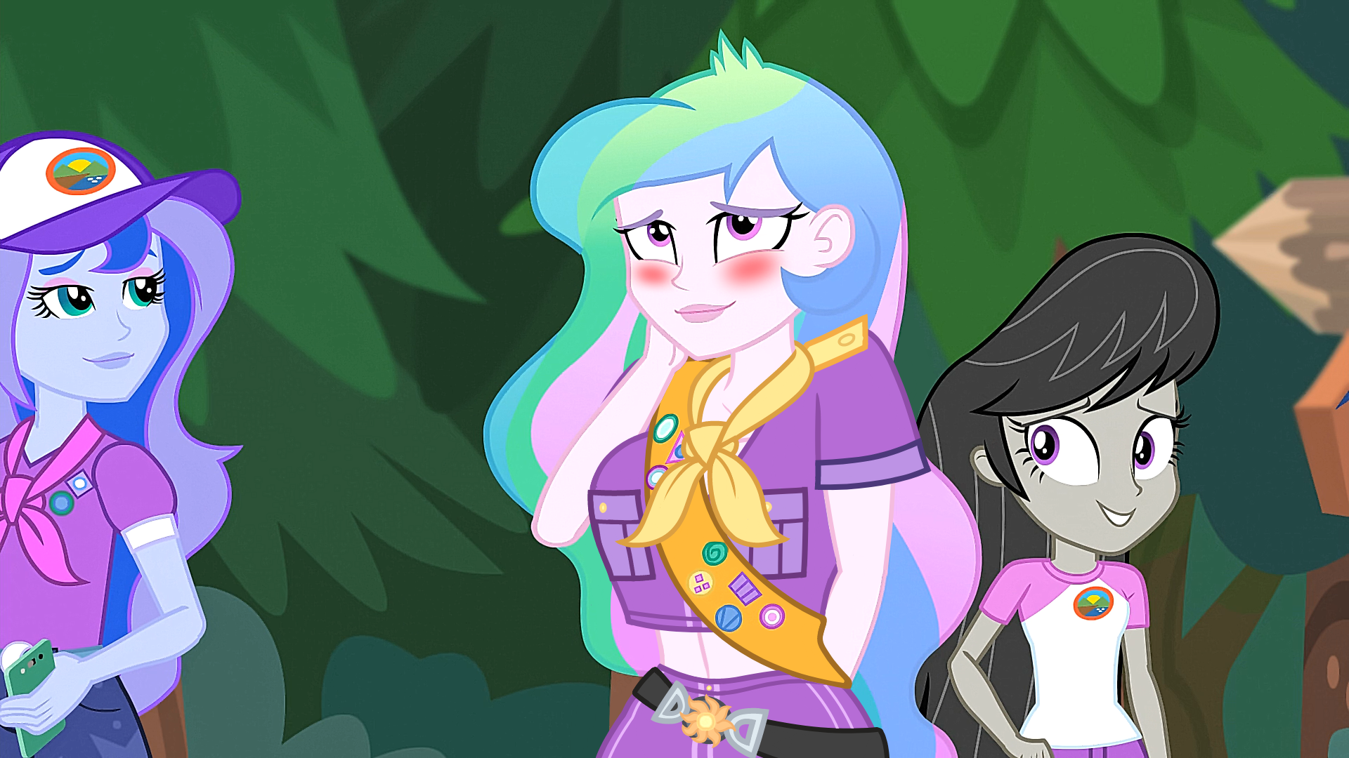 Safe Edit Edited Screencap Screencap Octavia Melody Princess Celestia Princess