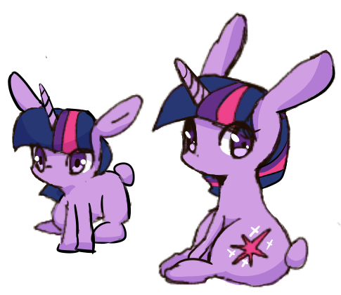 #2178842 - safe, artist:youhoujou, twilight sparkle, rabbit, rabbit ...