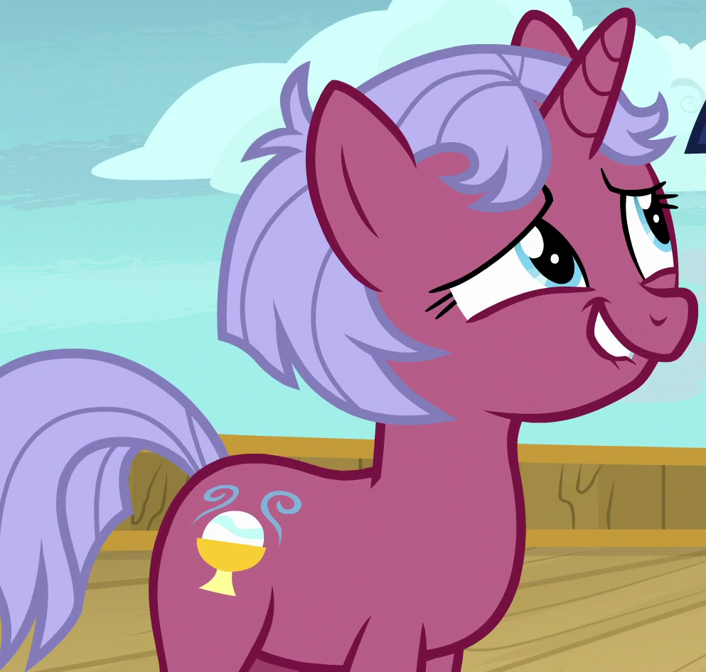 Mlp Blown Raspberry #1954625 - safe, screencap, raspberry sorbet, pony, unicorn, g4, once ...