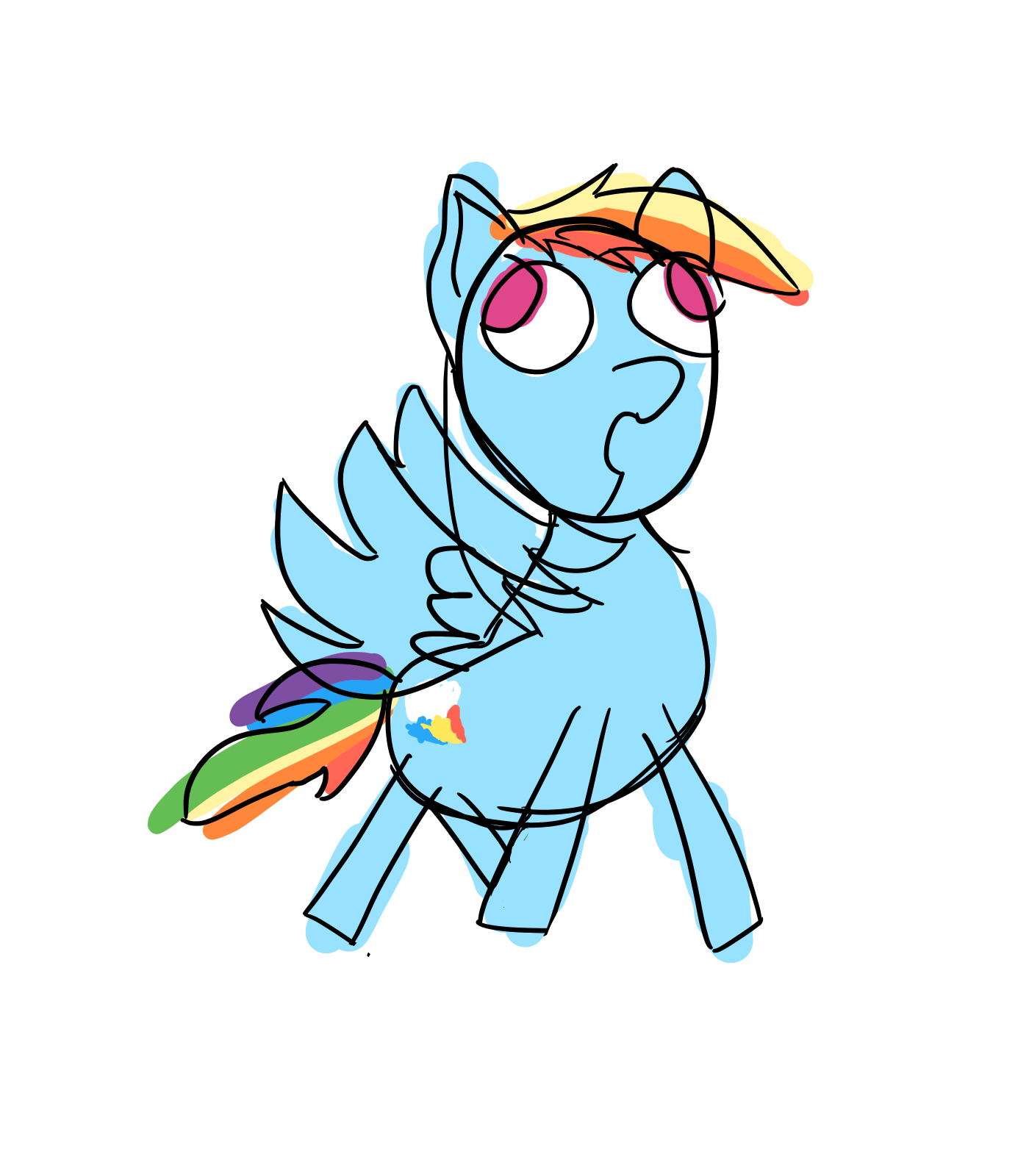 Safe Rainbow Dash Pegasus Pony Female Solo Derpibooru