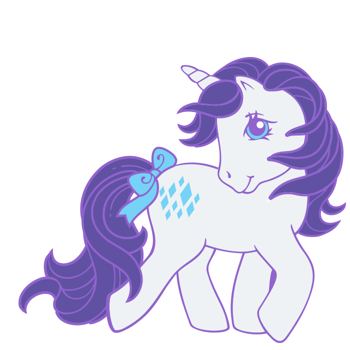  2105024 Safe Glory Rarity Sparkler g1 Pony Unicorn G1 G4 