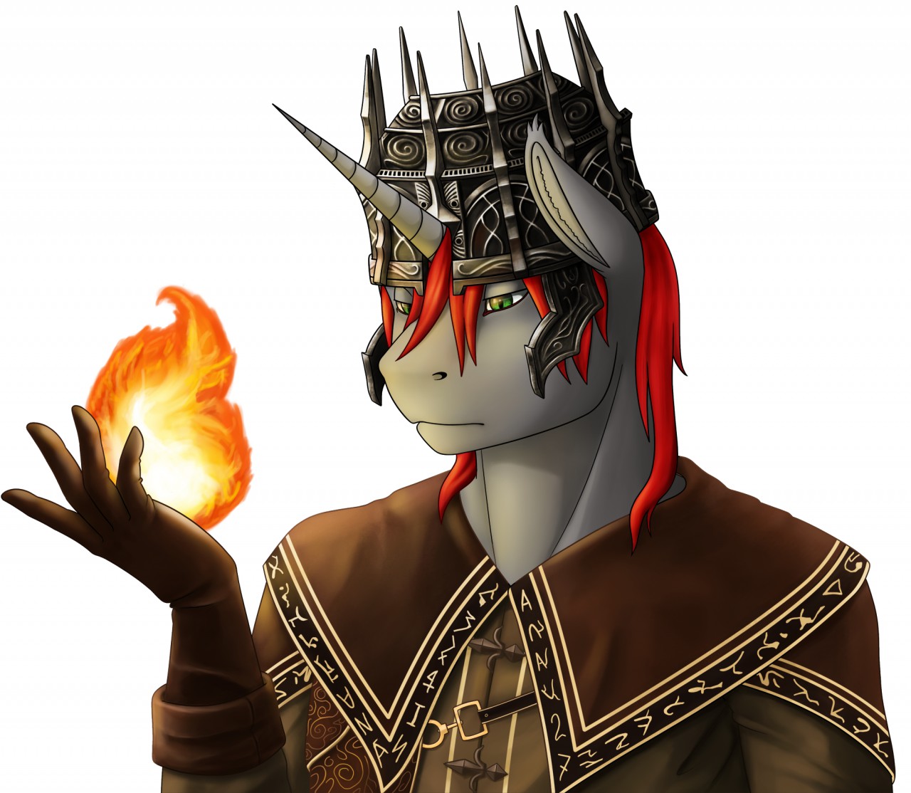 #2499642 - safe, artist:imreer, oc, oc only, unicorn, anthro, bust ...