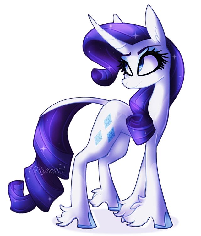 Super Mare Rarity #2449081 - safe, artist:raress, rarity, g4, female, mare, simple ...