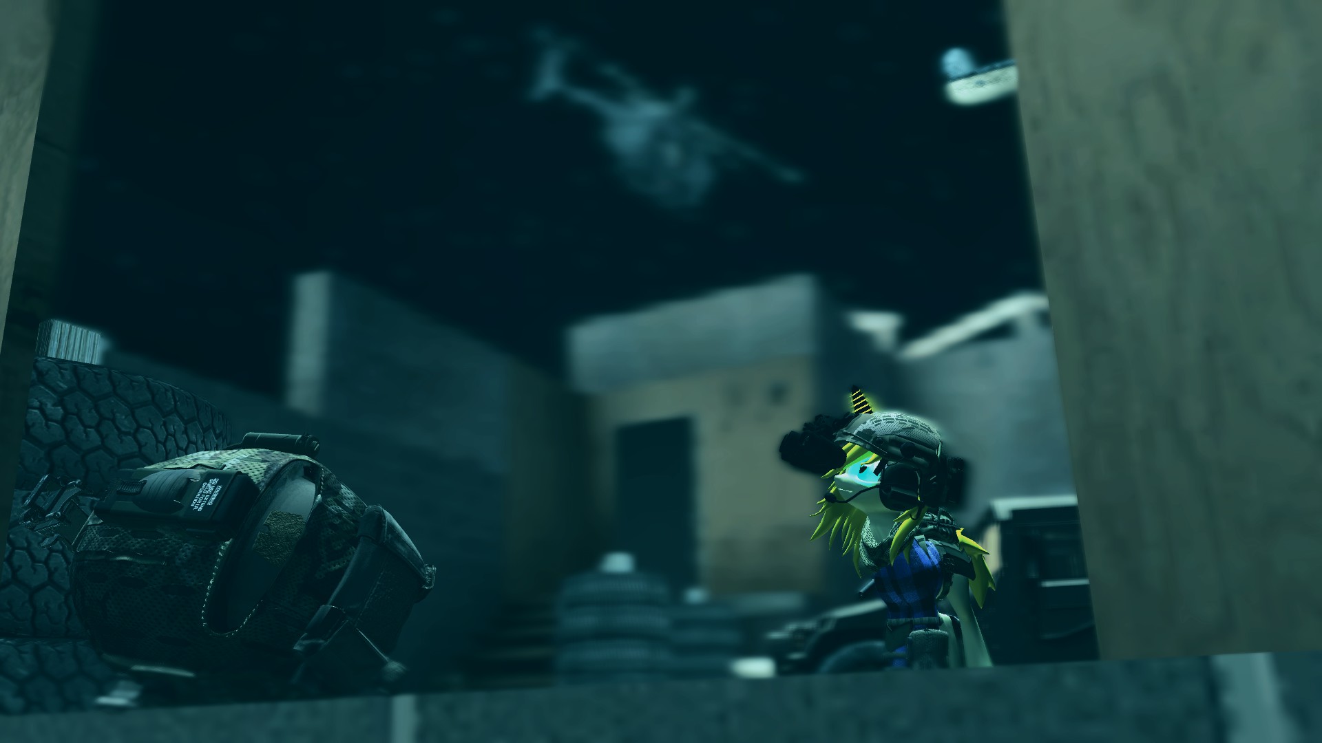 2681994 safe, oc, ocenmity, pony, unicorn, 3d, 3m peltor comtac