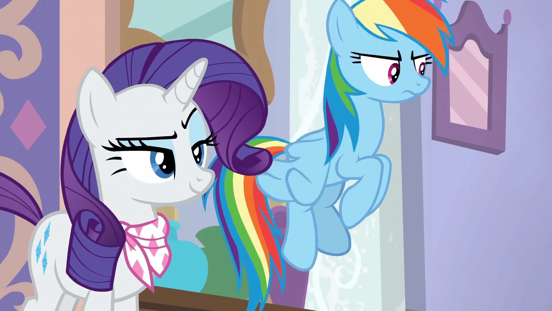 #2791314 - safe, screencap, rainbow dash, rarity, the end in friend ...