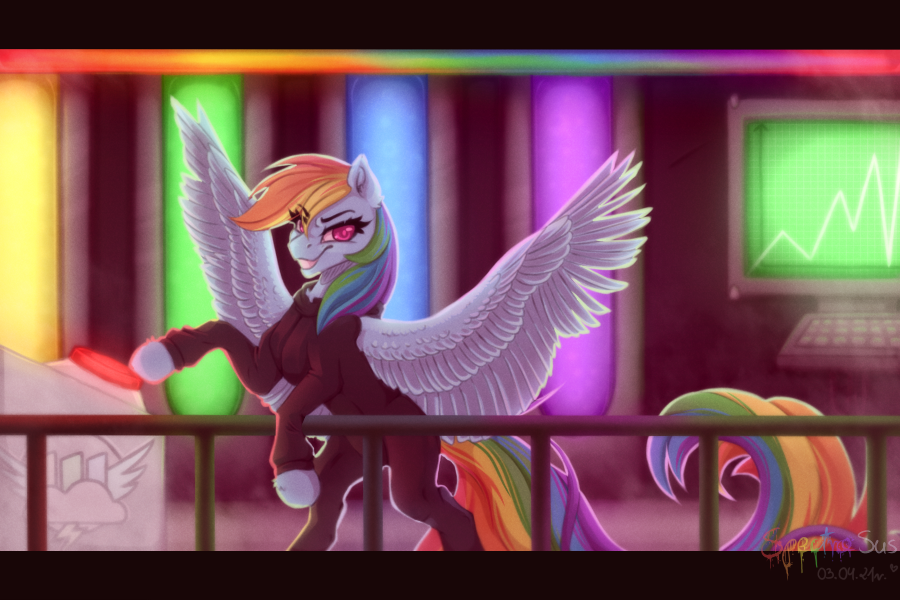 Semi Grimdark Artist Spectrasus Rainbow Dash Pegasus Pony Fanfic Rainbow Factory