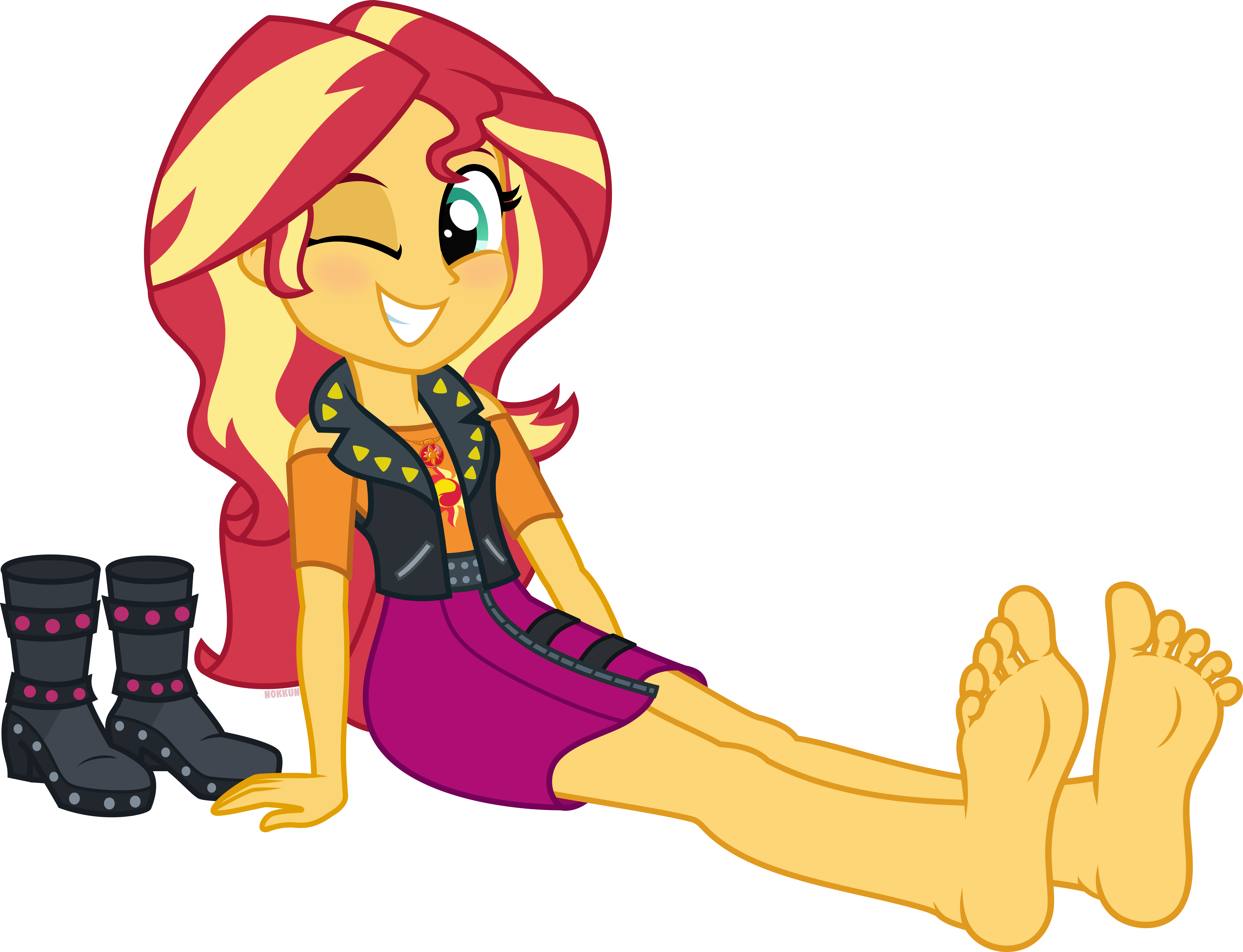 Safe Artist N Kkun Sunset Shimmer Human Equestria Girls