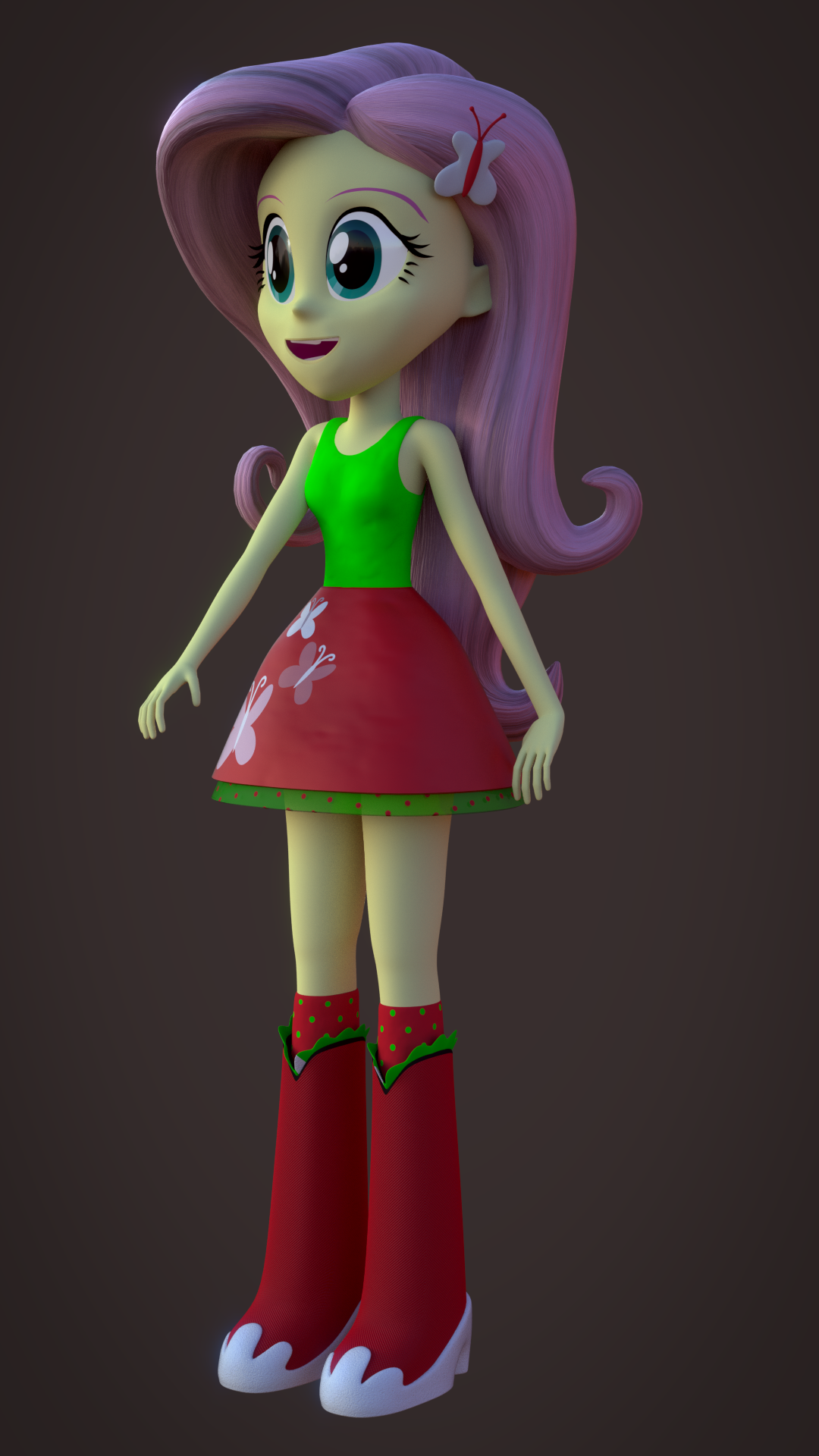 #3014363 - safe, artist:palmman529, fluttershy, human, equestria girls ...