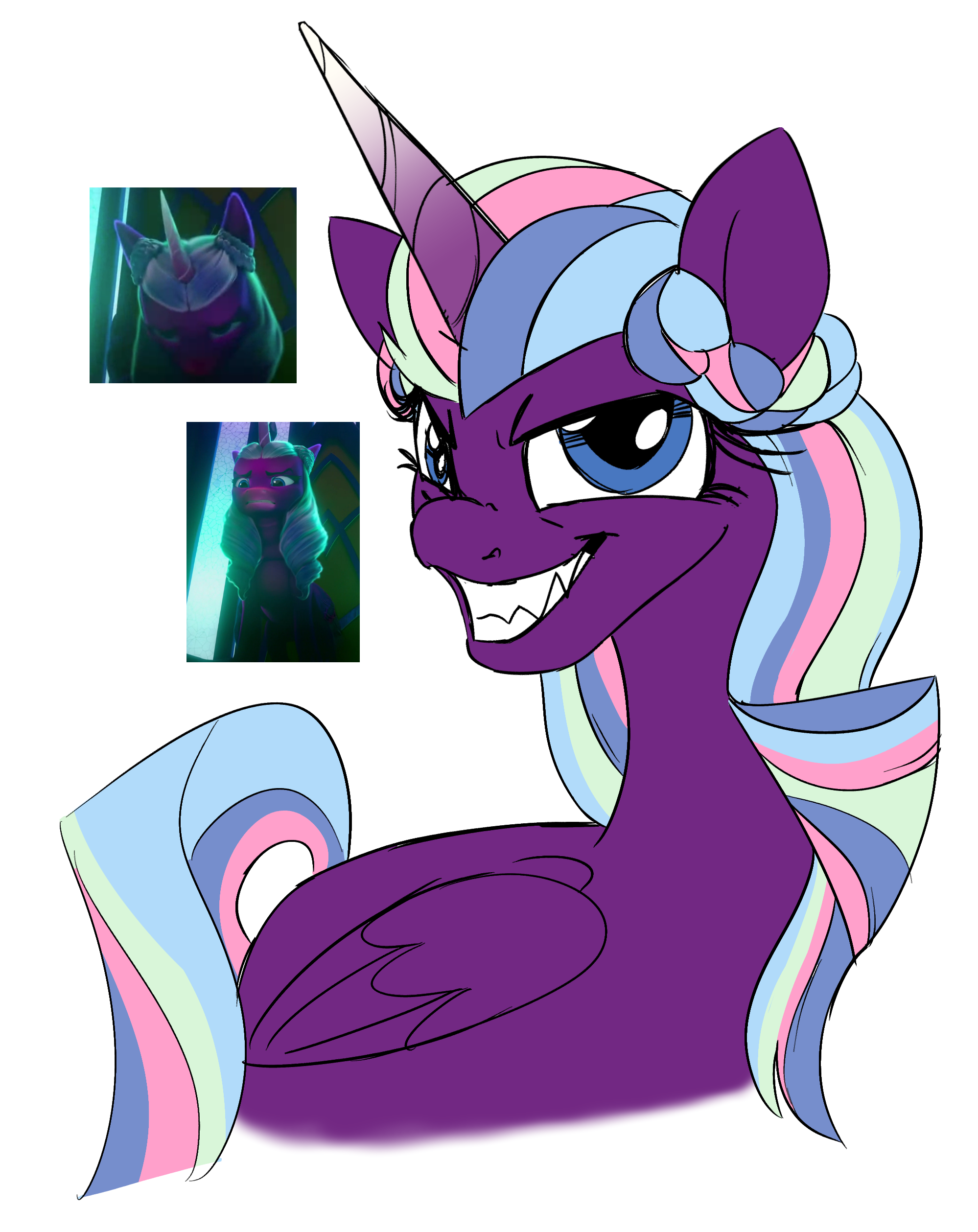 2872995 Safe Artist Taaffeiite Screencap Opaline Arcana Alicorn