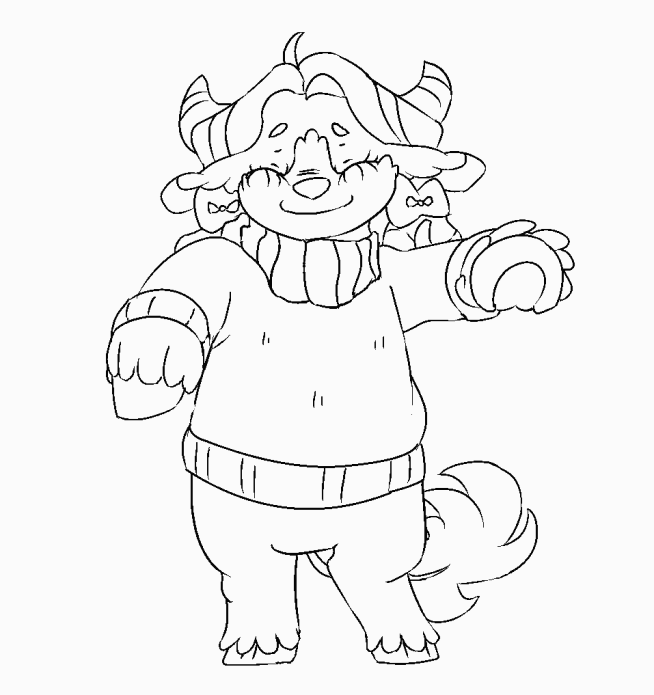 2892284 safe, artistkaribela, yona, yak, g4, animated, bipedal