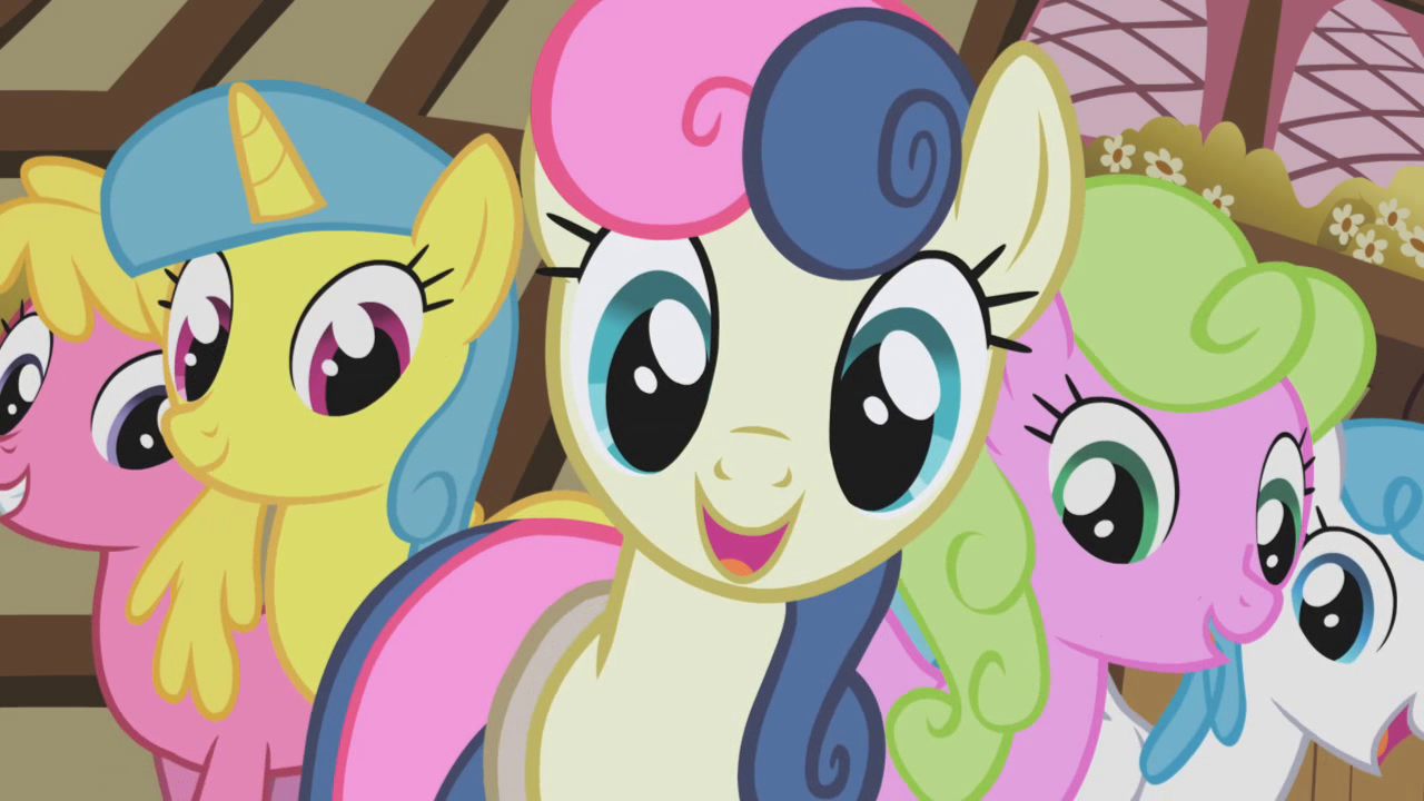 2896658 safe, screencap, bon bon, cherry berry, daisy, flower wishes