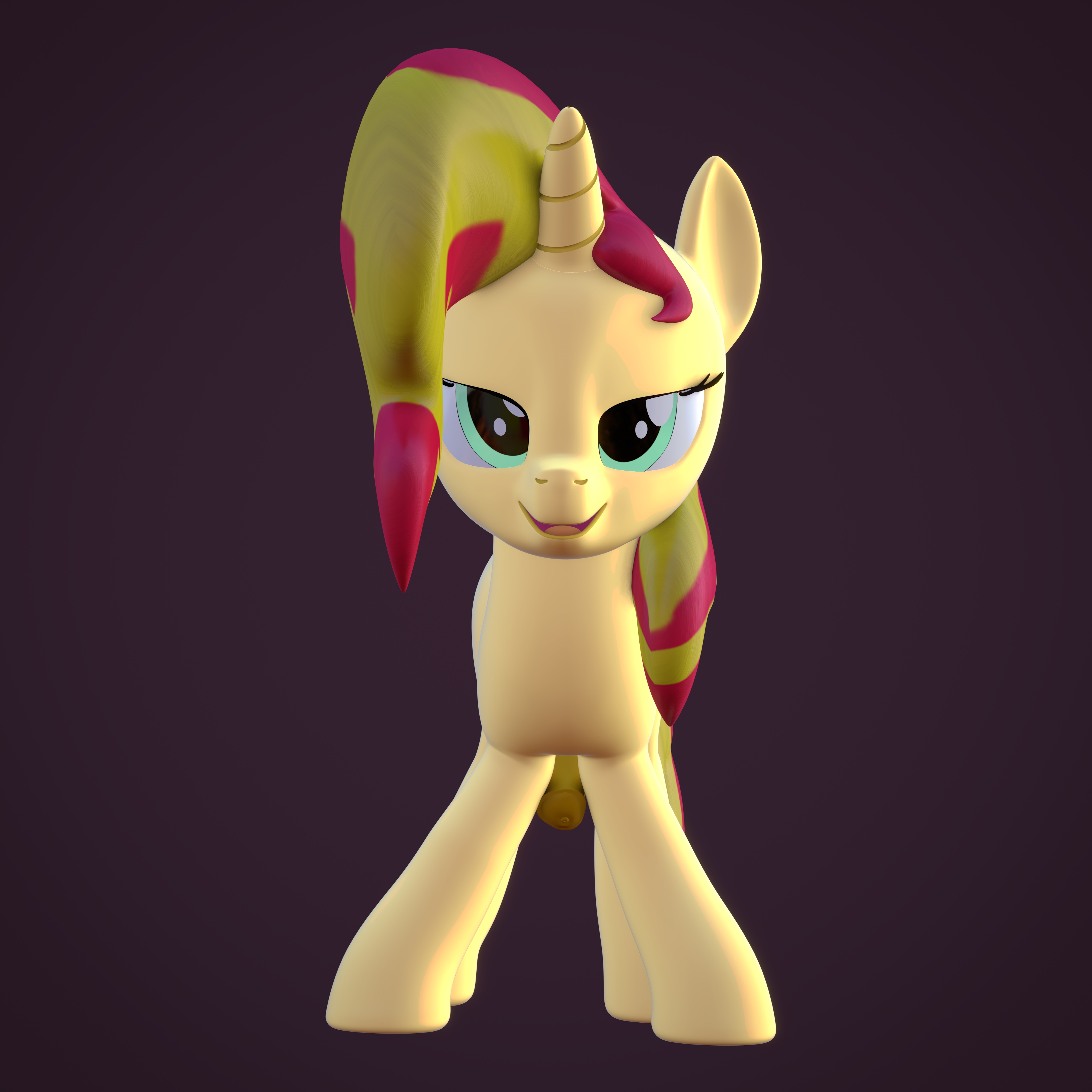 2899500 explicit, artistwissle, sunset shimmer, pony, unicorn, 3d