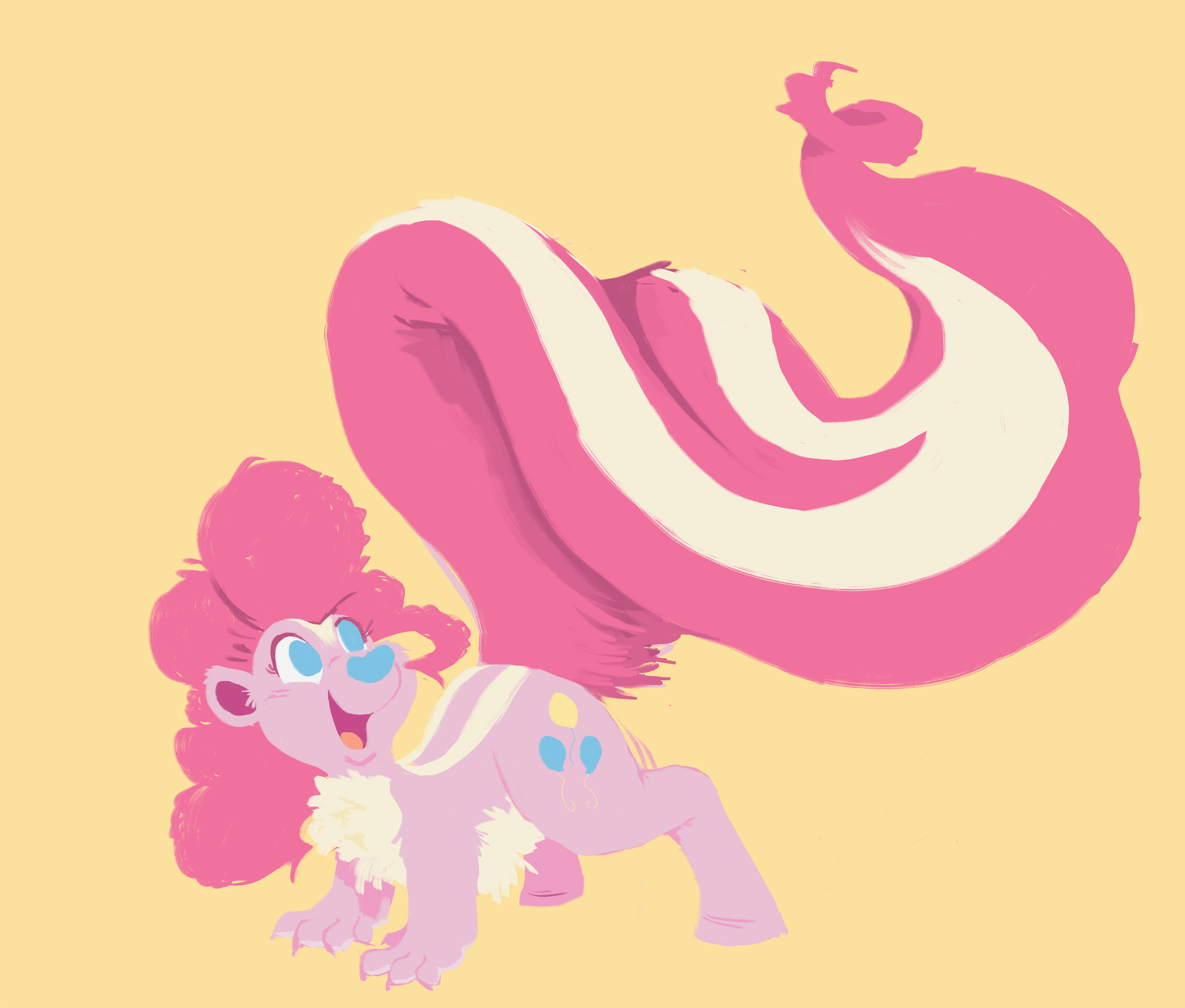 #3033209 - safe, pinkie pie, hybrid, pony, skunk, skunk pony, g4 ...