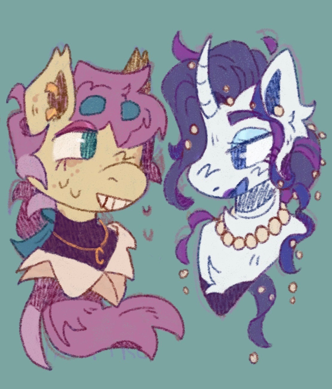 #3221889 - safe, artist:tottallytoby, fluttershy, rarity, bat pony ...
