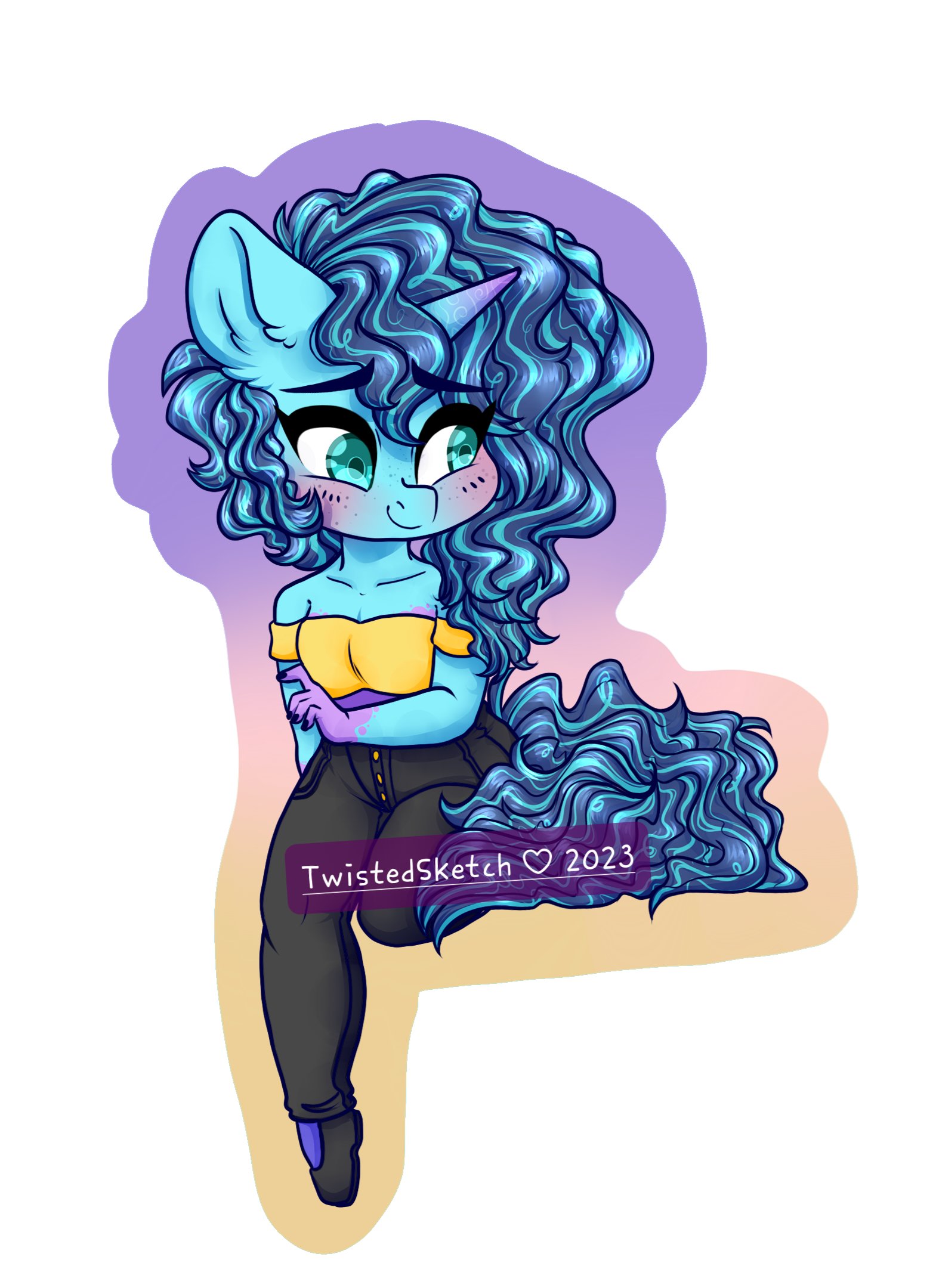 #3240053 - safe, artist:twisted-sketch, misty brightdawn, unicorn