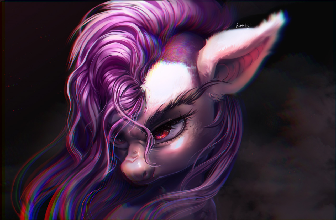 Flutterbat Ear #3257932 - safe, artist:bananitryi, fluttershy, bat pony, pony, bat ...