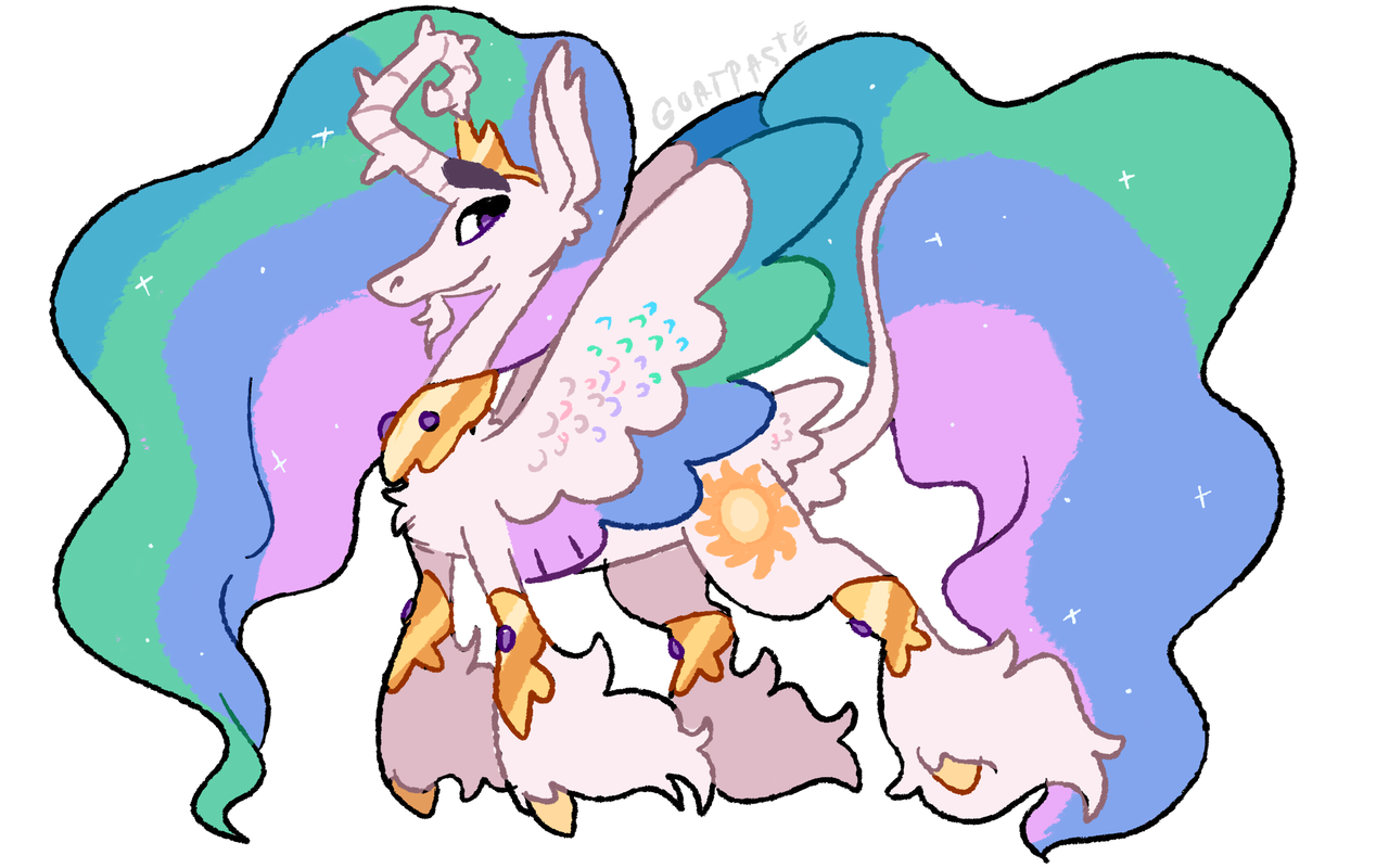 #3262664 - safe, artist:goatpaste, princess celestia, alicorn, pony, g4 ...
