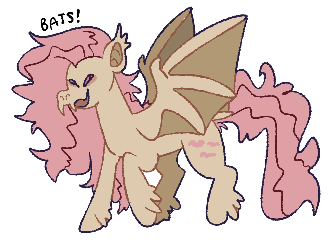 Mlp Bat #3262800 - safe, artist:goatpaste, fluttershy, bat pony, pony, bats ...