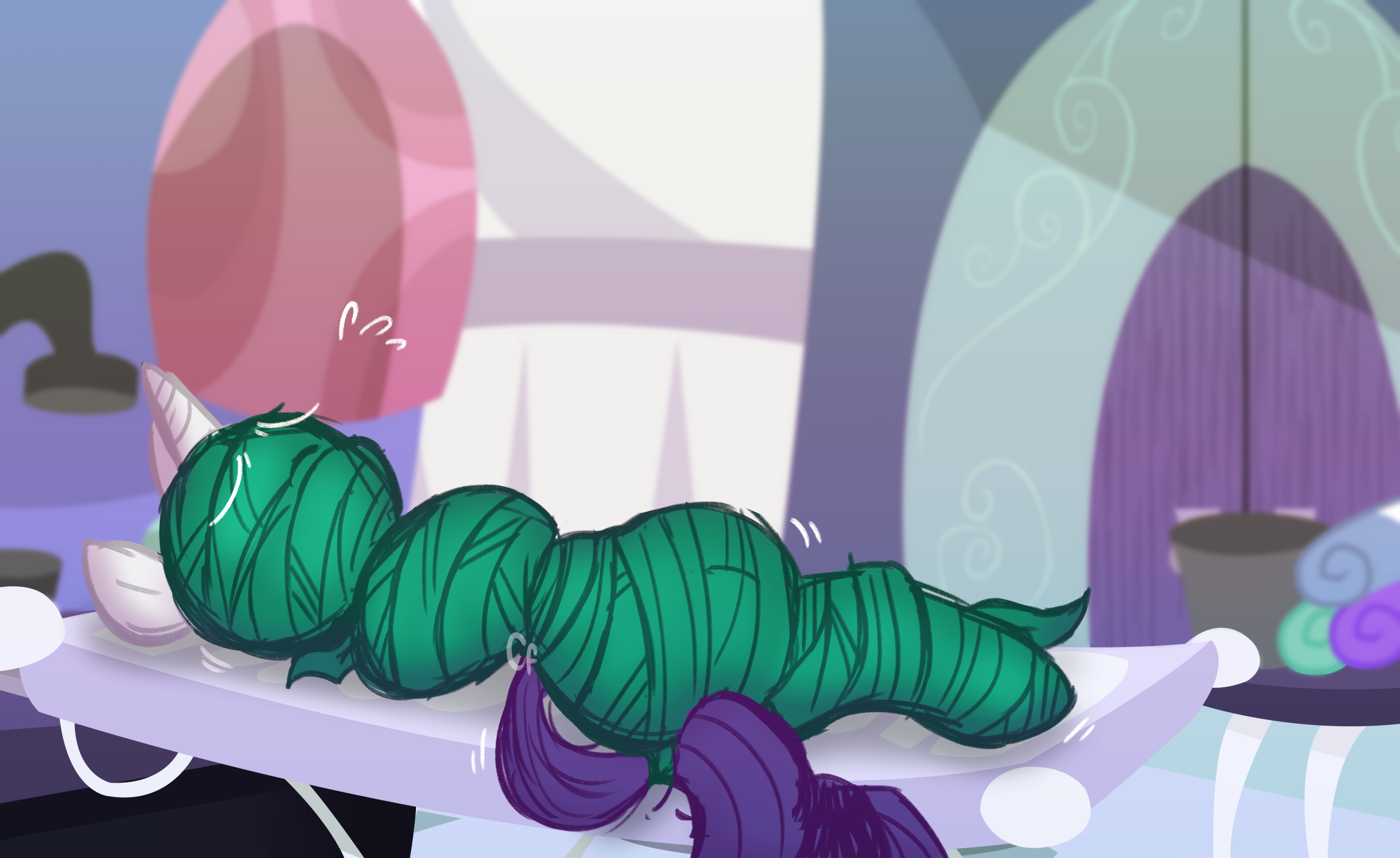 #3268709 - suggestive, artist:chocock, rarity, pony, unicorn, g4 ...