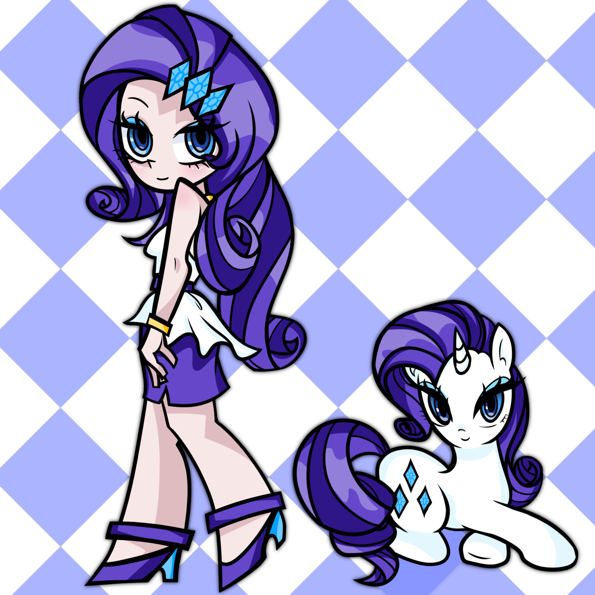 Human Raruty #3253836 - safe, anonymous artist, kotobukiya, rarity, human, pony ...