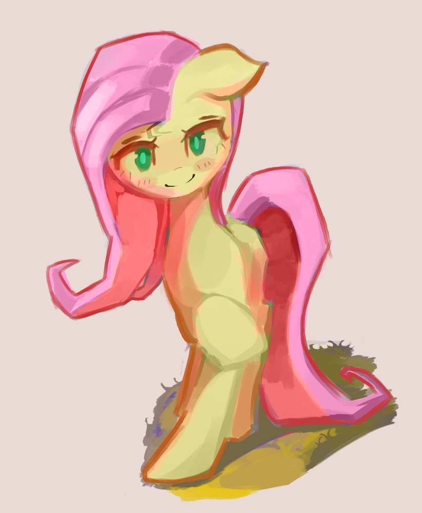 3064727 Safe Alternate Version Artist Solid Shrimp Fluttershy