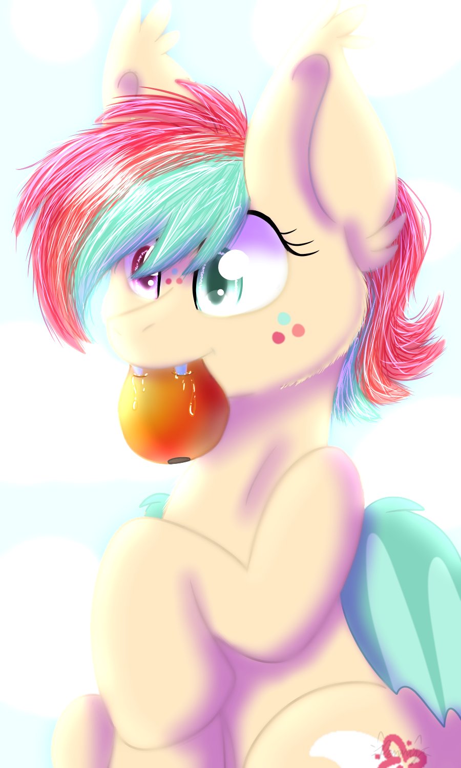 #3057201 - safe, artist:yourpennypal, oc, oc only, bat pony, pony, bat ...