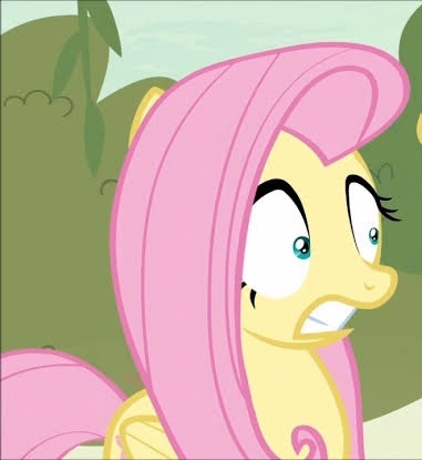 Pony Scared #3089254 - safe, screencap, fluttershy, pegasus, pony, scared - Derpibooru