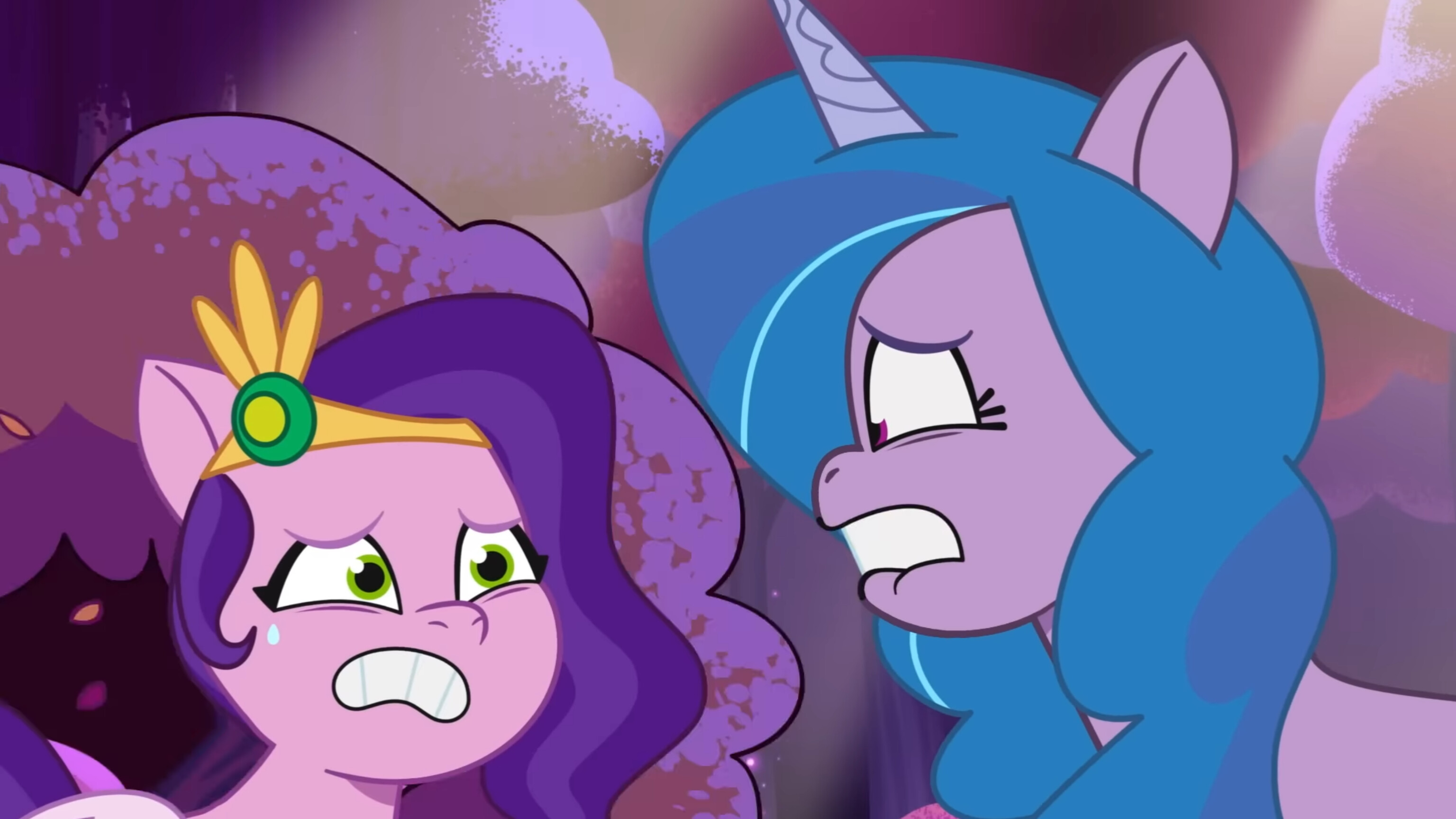 #3201264 - safe, screencap, izzy moonbow, pipp petals, pegasus, pony ...