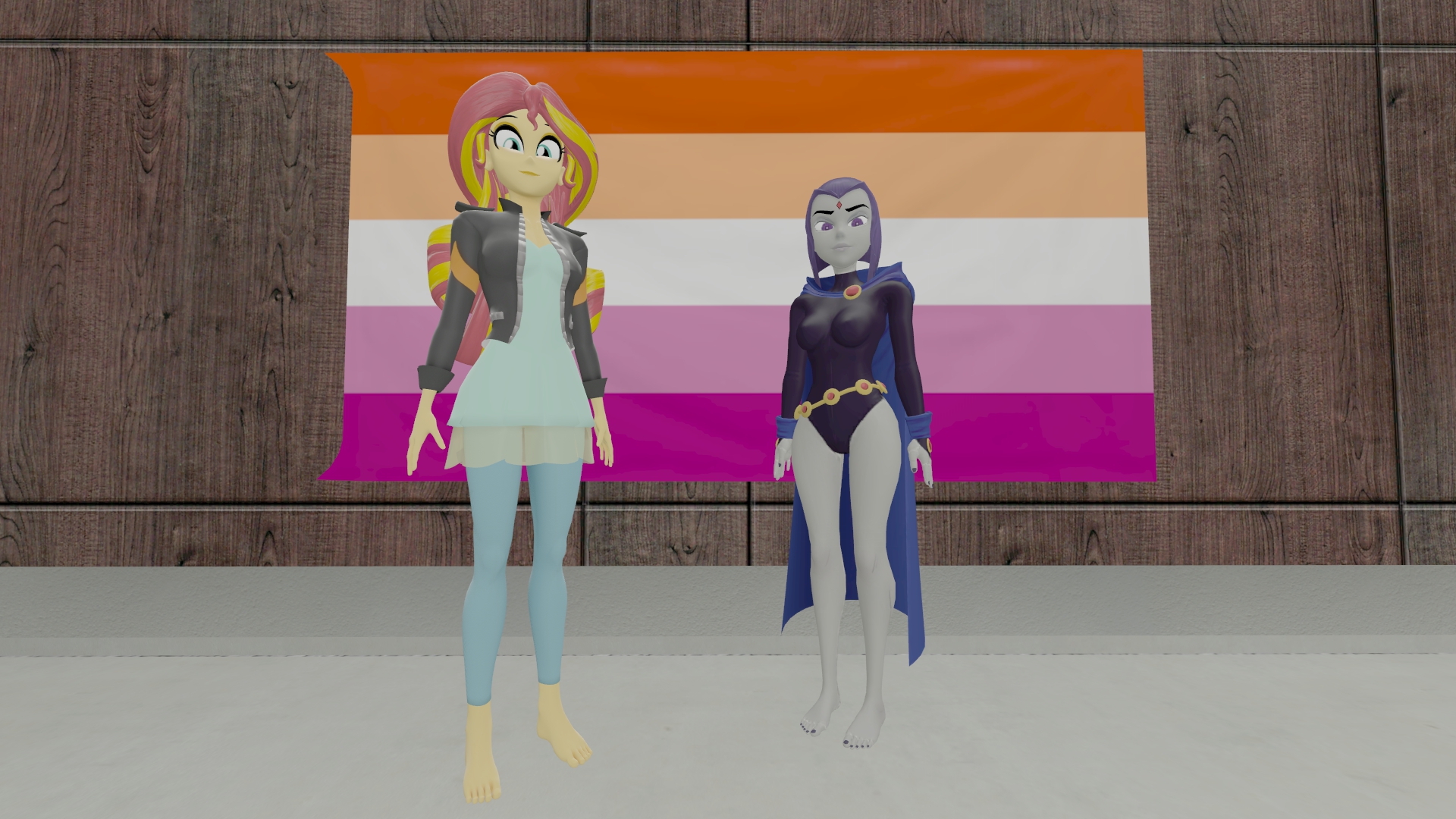 Shimmer Dc #3204417 - safe, sunset shimmer, human, equestria girls, 3d, crossover ...