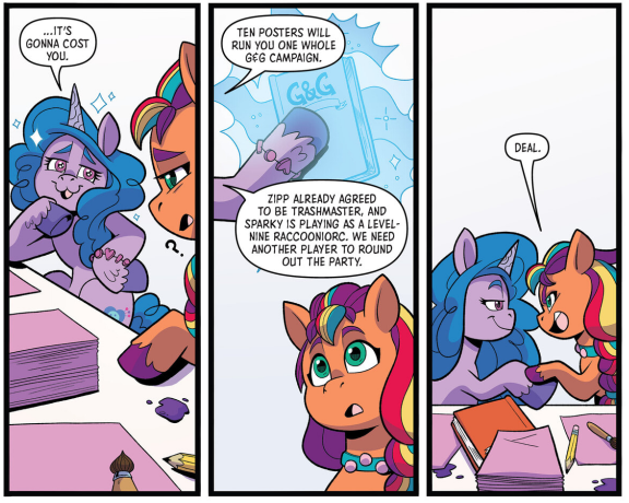 3282261__safe_izzy+moonbow_sunny+starscout_earth+pony_pony_unicorn_g5_idw_spoiler-colon-comic_spoiler-colon-g5comic_-colon-3_comic_dialogue_duo_female_hoofshake.png