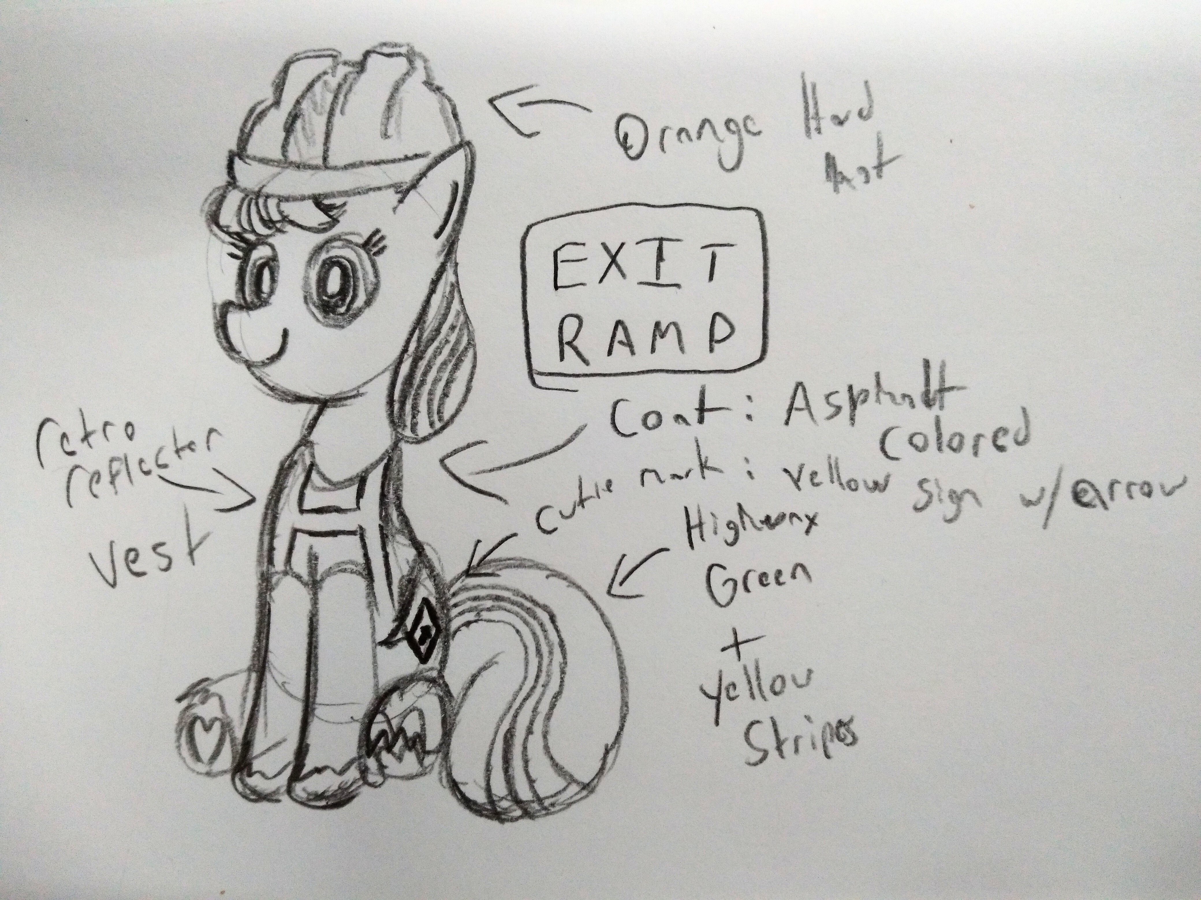 #3273401 - safe, artist:dhm, oc, oc:exit ramp, pony, monochrome, secret ...