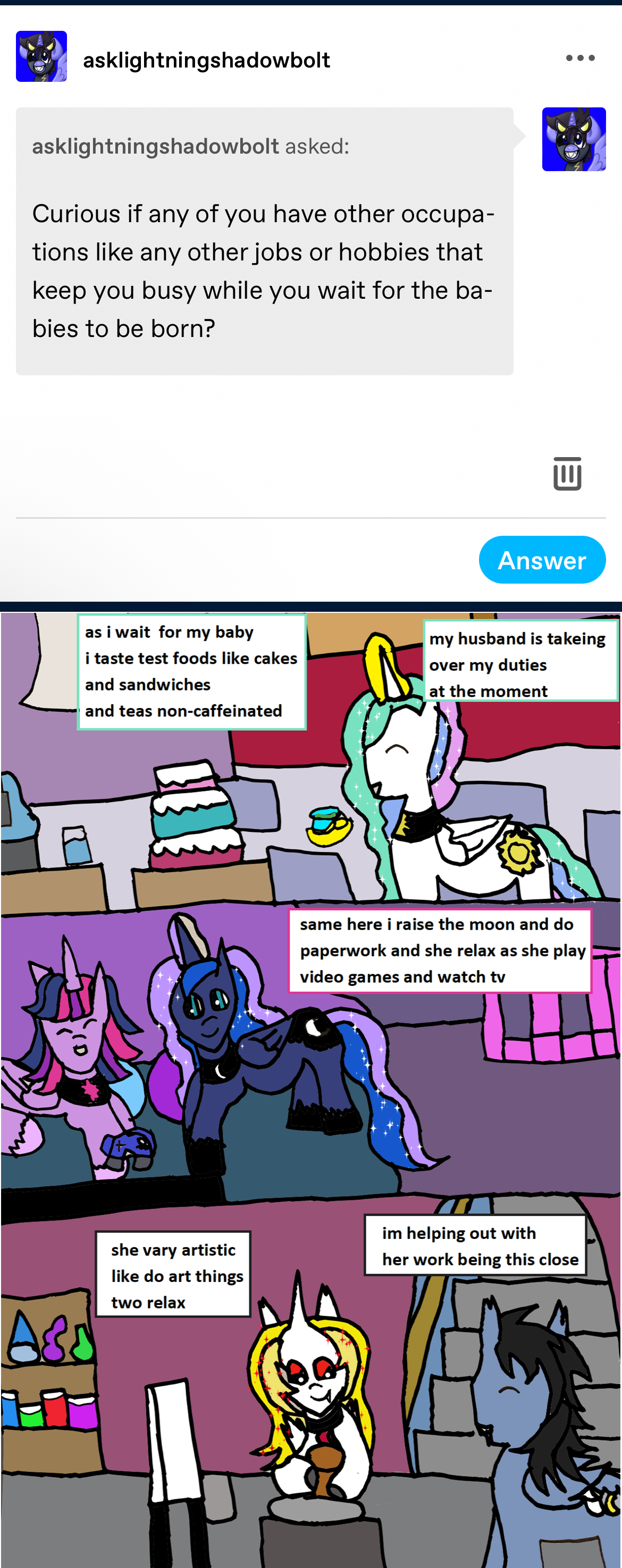 3287177 Safe Artist Ask Luciavampire Princess Celestia Princess